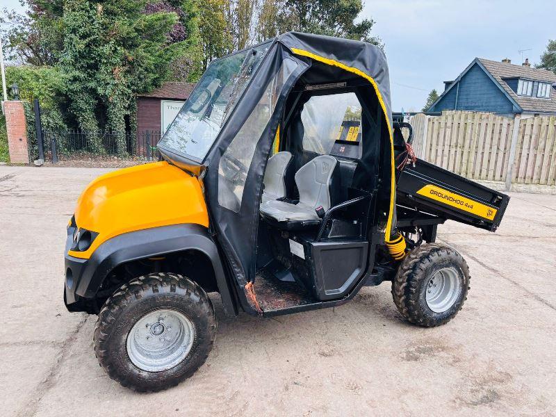 JCB GROUNDHOG 4X4 UTV *YEAR 2009* C/W EASY SHEET CANOPY 