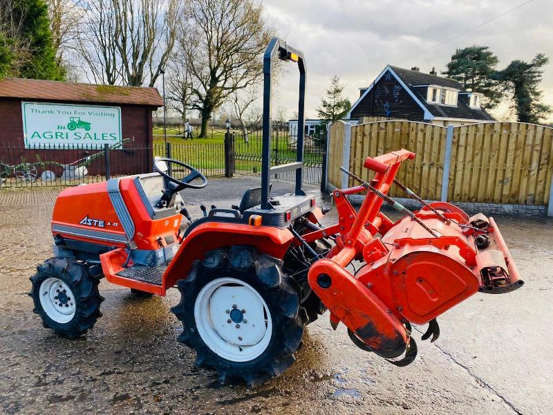 KUBOTA A.17 4WD TRACTOR * ONLY 893 HOURS * C/W KUBOTA ROTAVATOR