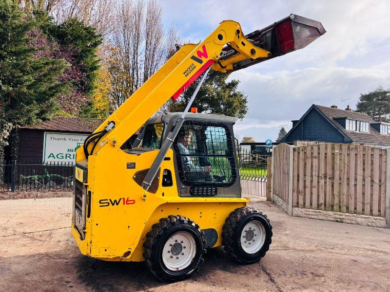 WACKER NEUSON SW16 SKIDSTEER *YEAR 2017, 1704HOURS* C/W HYDRAULIC LOCKING PINS *VIDEO*