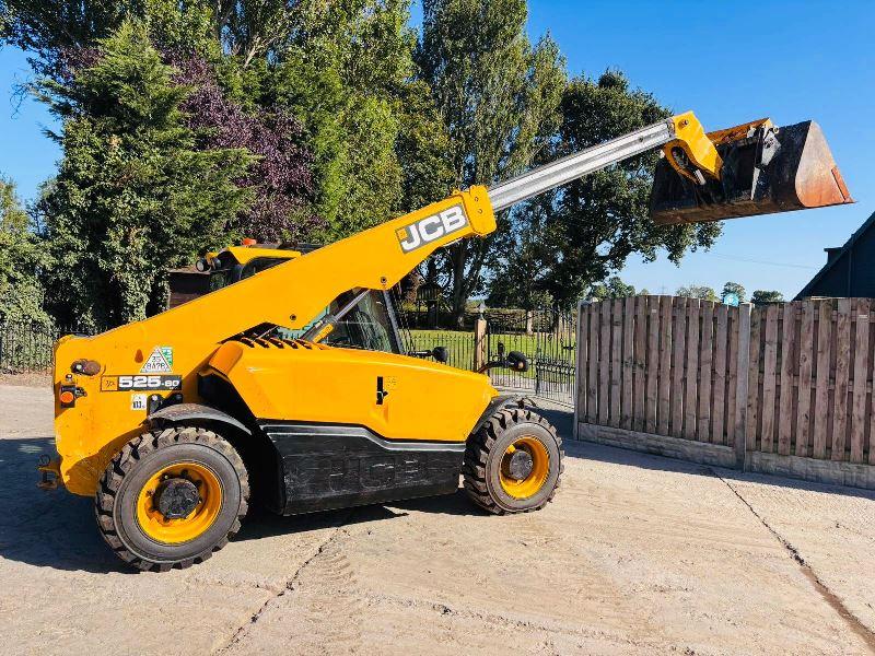 JCB 525-60 4WD TELEHANDLER *YEAR 2021, 2727 HOURS* C/W BUCKET *VIDEO*