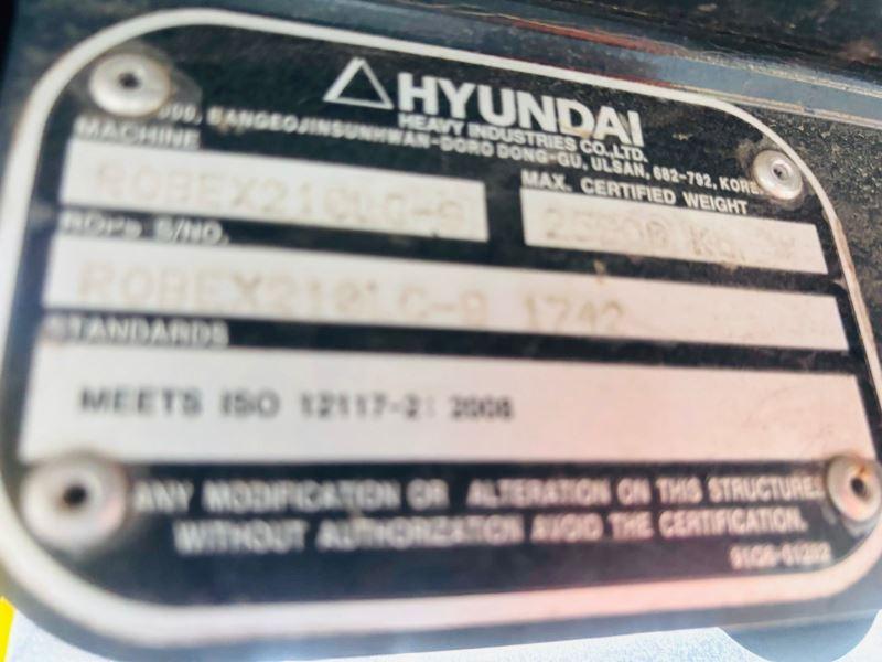 HYUNDAI ROBEX 210LC TRACKED EXCAVATOR *YEAR 2013* C/W QUICK HITCH *VIDEO*