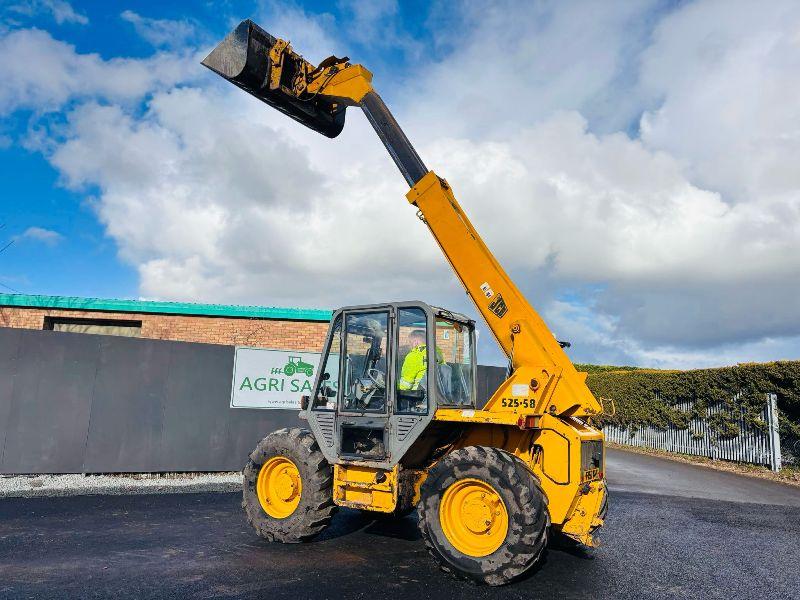 JCB 525-58 TELEHANDLER C/W BUCKET AND TINES*VIDEO*