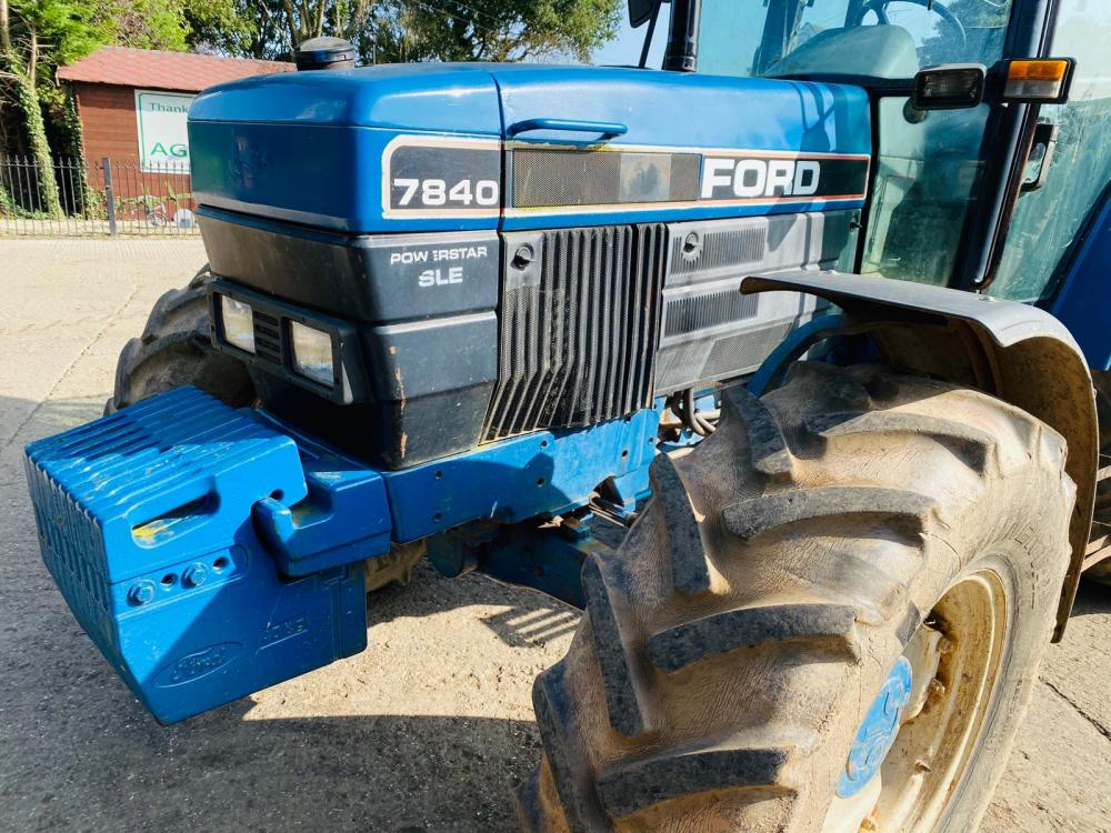 FORD 7840 SLE 4WD TRACTOR C/W FRONT WEIGHTS