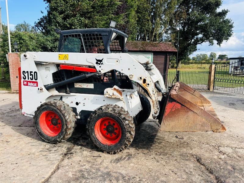 BOBCAT S150 SKIDSTEER *YEAR 2008* C/W BUCKET *VIDEO*