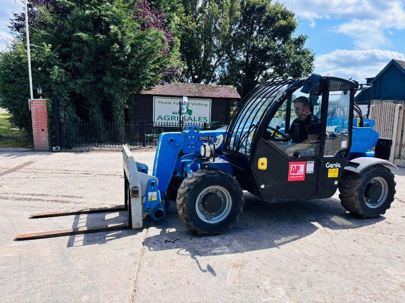 GENIE GTH2506 4WD TELEHANDLER *YEAR 2015, ONLY 930 HOURS* C/W PALLET TINES *VIDEO*