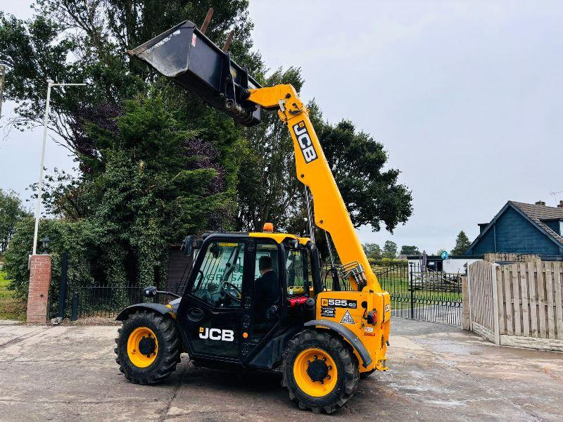 JCB 525-60 4WD TELEHANDLER *YEAR 2019* C/W BUCKET & PALLET TINES *VIDEO*