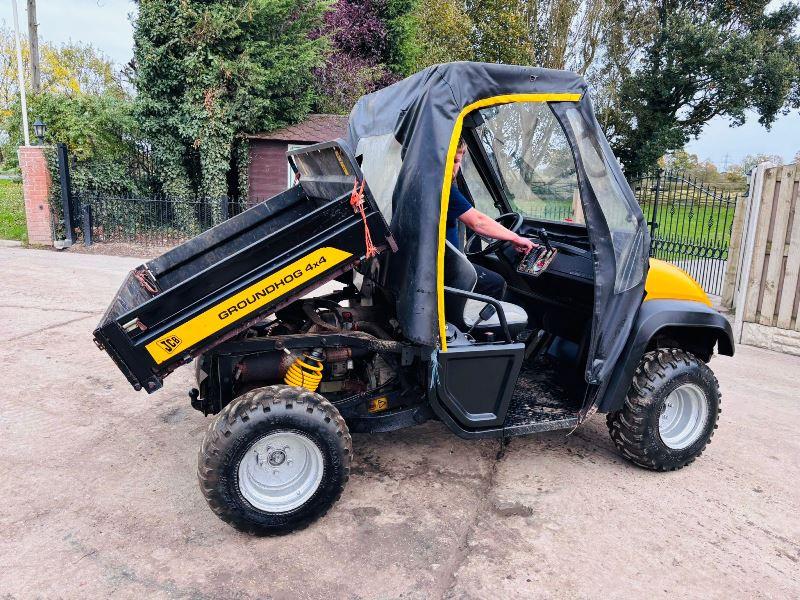 JCB GROUNDHOG 4X4 UTV *YEAR 2009* C/W EASY SHEET CANOPY *VIDEO*