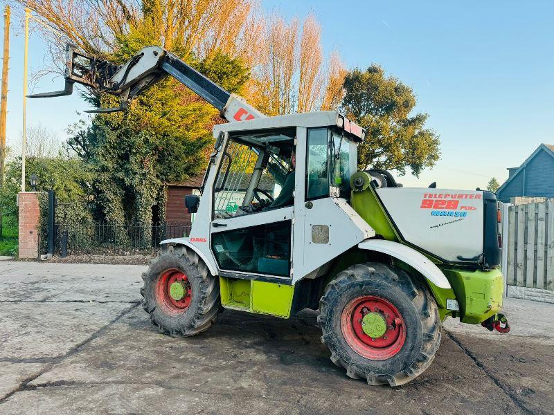 CLAAS 928 PLUS 4WD TELEHANDLER *AG SPEC* C/W PICK UP HITCH *VIDEO*