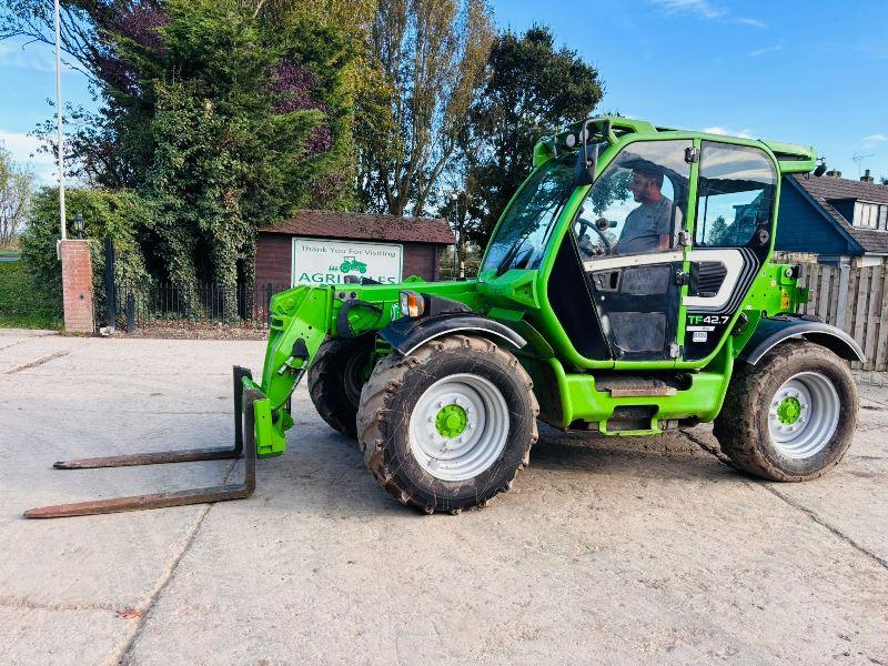 MERLO TF42.7 - 156 TELEHANDLER *YEAR 2017, AG-SPEC* C/W PALLET TINES *VIDEO*