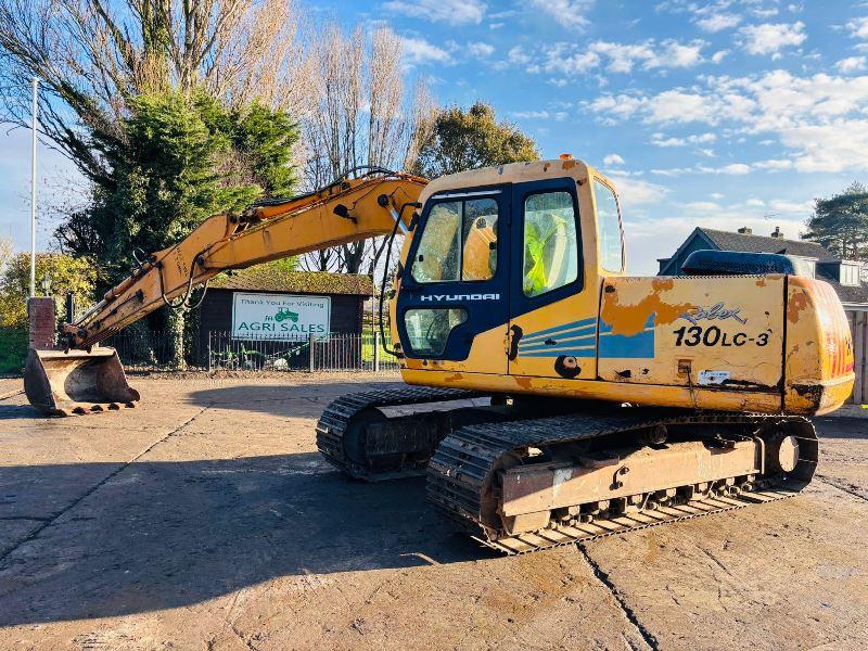 HYUNDAI ROBEX 130LC-3 TRACKED EXCAVATOR C/W BUCKET 