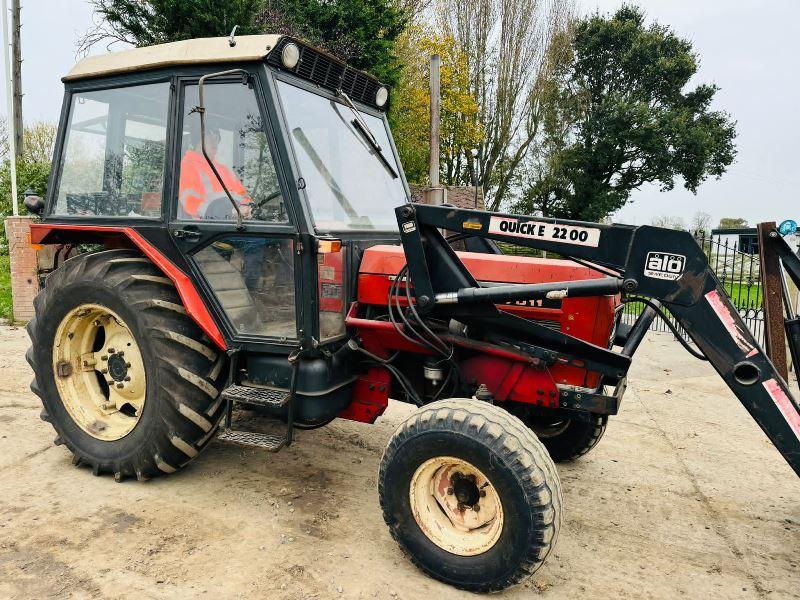 ZETOR 7011 TRACTOR C/W LOADER, MUCK FORK, PALLET TINES & BUCKET *VIDEO*