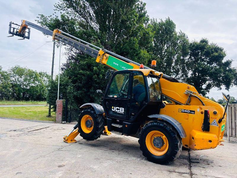 JCB 540-140 4WD TELEHANDLER *YEAR 2017, 14 METER REACH* C/W TINES *VIDEO*