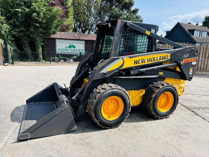 NEW HOLLAND LS180B HIGH LIFT SKIDSTEER C/W BUCKET *VIDEO*