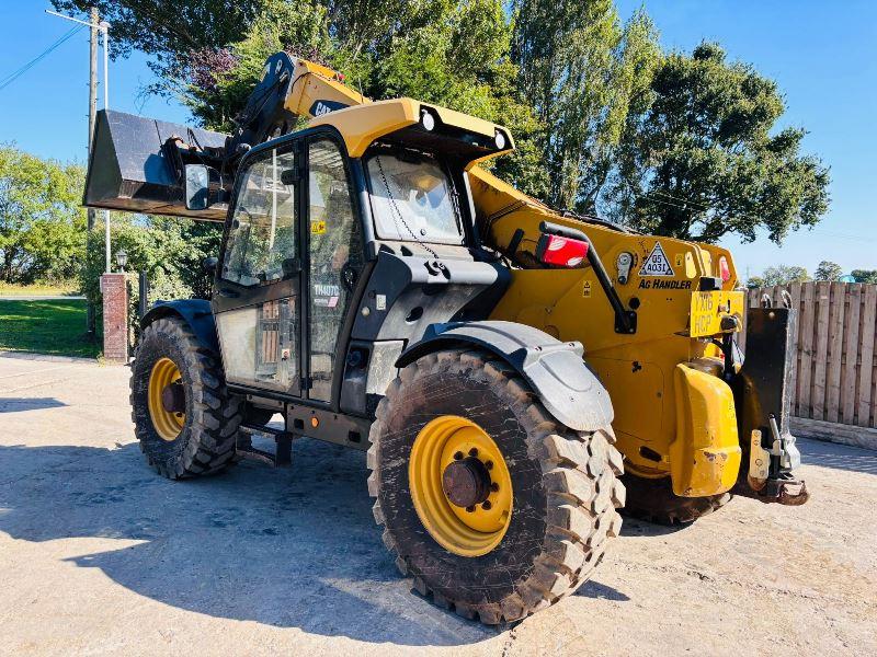 CATERPILLAR TH407C 4WD TELEHANDLER *AG-SPEC, YEAR 2016* C/W NEW BUCKET *VIDEO*