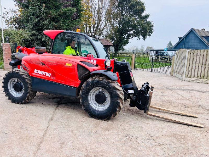 MANITOU MLT625-75 4WD TELEHANDLER *YEAR 2014* C/W PALLET TINES *VIDEO*