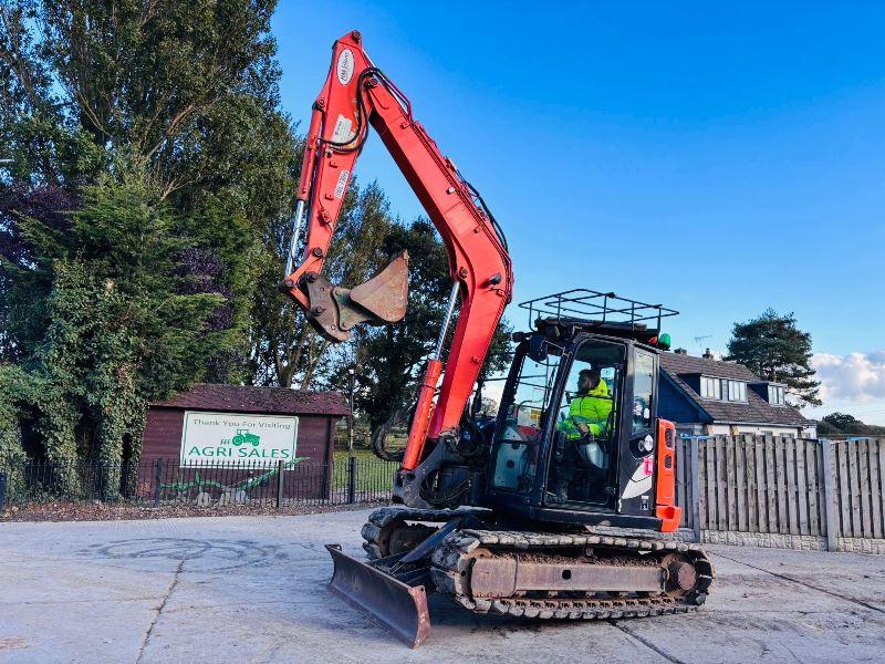 HITACHI ZAXIS ZX85 TRACKED EXCAVATOR *YEAR 2014* C/W QUICK HITCH *VIDEO*