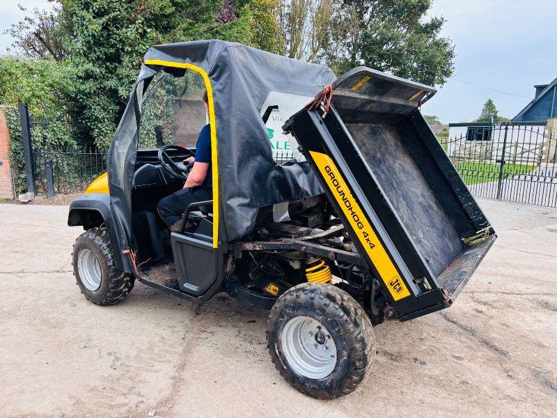 JCB GROUNDHOG 4X4 UTV *YEAR 2009* C/W EASY SHEET CANOPY 