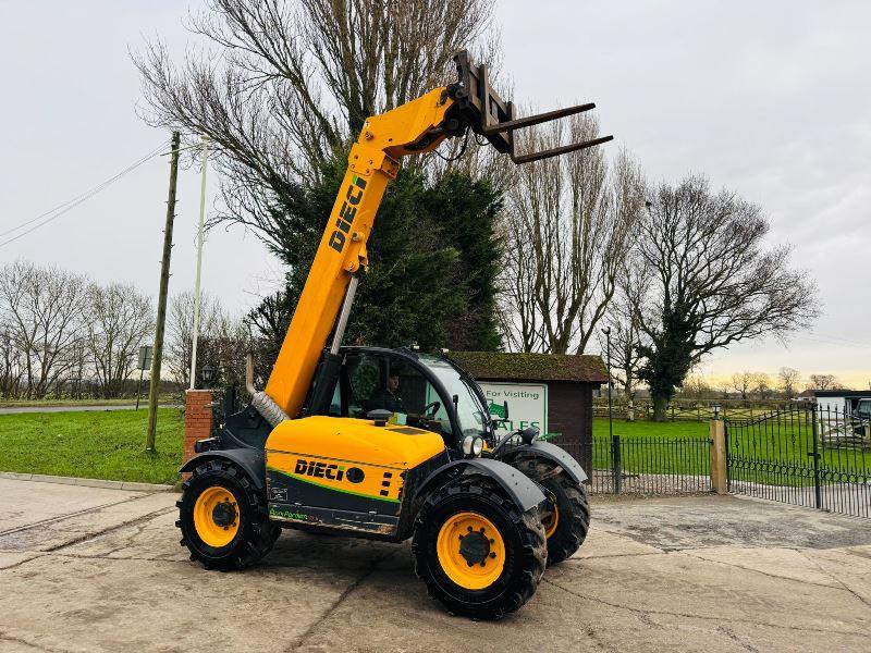 DIECI 26.6 AGRI FARMER 4WD TELEHANDLER *YEAR 2014, AG-SPEC* C/W PICK UP HITCH *VIDEO*