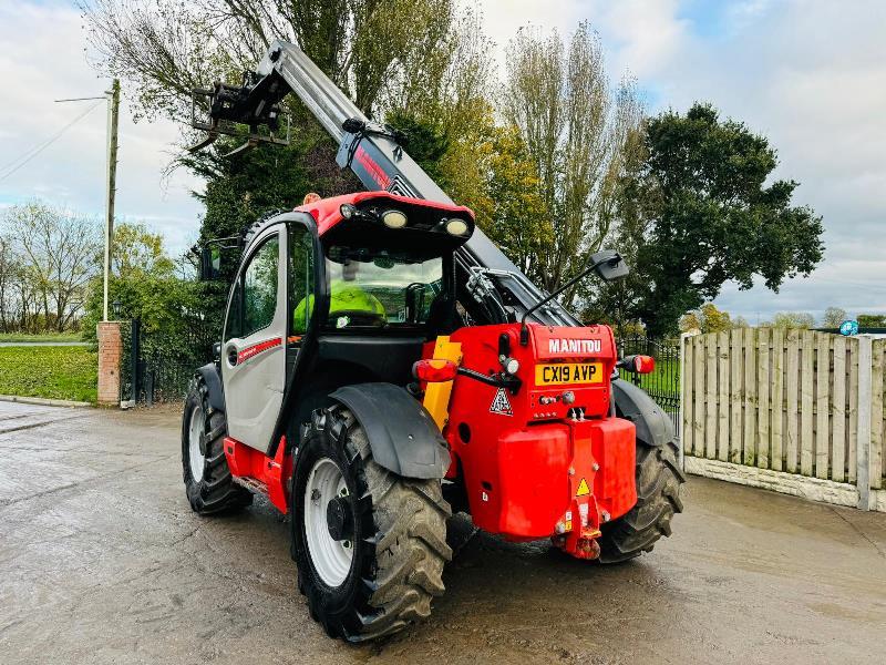 MANITOU MLT635-140+ 4WD TELEHANDLER *YEAR 2019, AG-SPEC* C/W PICK UP HITCH *VIDEO*