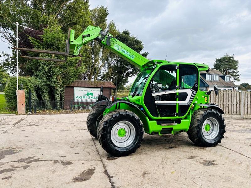 MERLO TF42.7CS-140-CVTRONIC TELEHANDLER *YEAR 2017, AG-SPEC* C/W PALLET TINES 