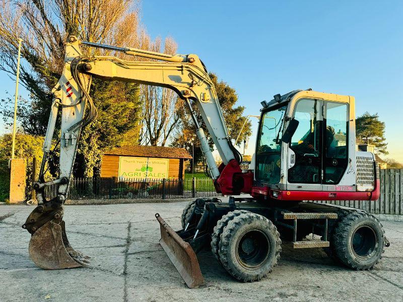 TAKEUCHI TB175W 4WD WHEELED EXCAVATOR *YEAR 2010* C/W BUCKET *VIDEO*