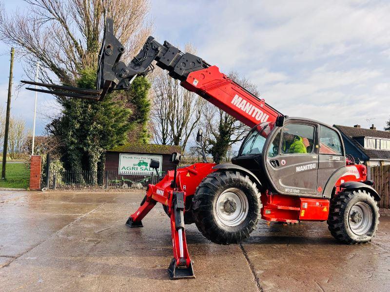 MANITOU MT-X1840 4WD TELEHANDLER *18 METER REACH* C/W PALLET TINES *VIDEO*