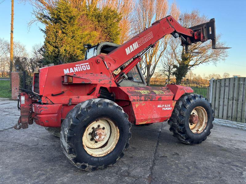 MANITOU MLT626T 4WD TELEHANDLER *AG-SPEC* C/W PALLET TINES 