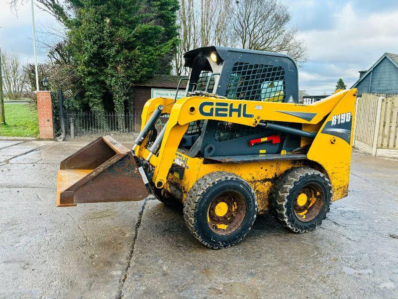 GEHL R190 SKIDSTEER *YEAR 2015* C/W BUCKET 