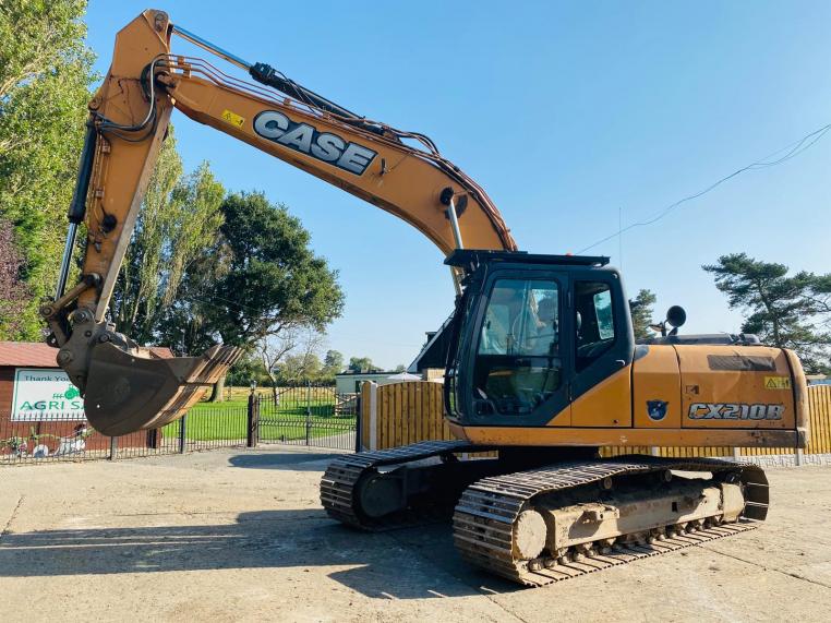 CASE CX210B TRACKED EXCAVATOR * YEAR 2012