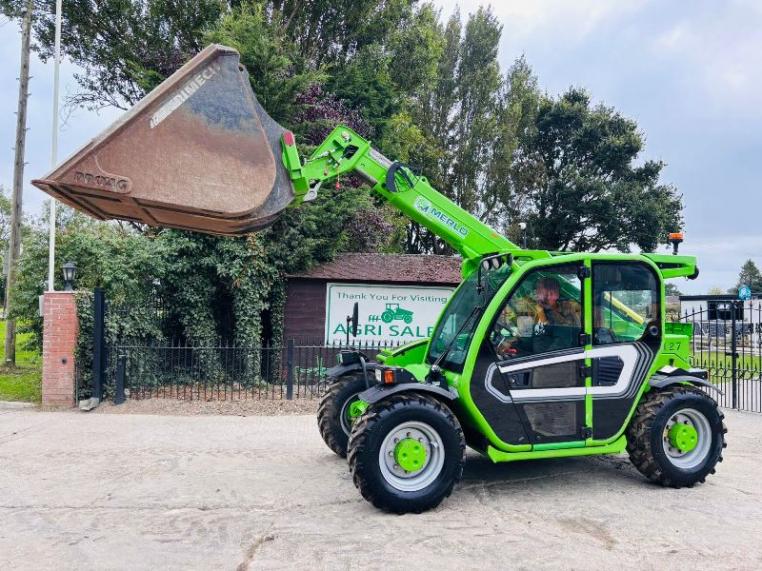 MERLO P27.6 TURBO TELEHANDLER *YEAR 2021* C/W PALLET TINES & BUCKET *VIDEO* 