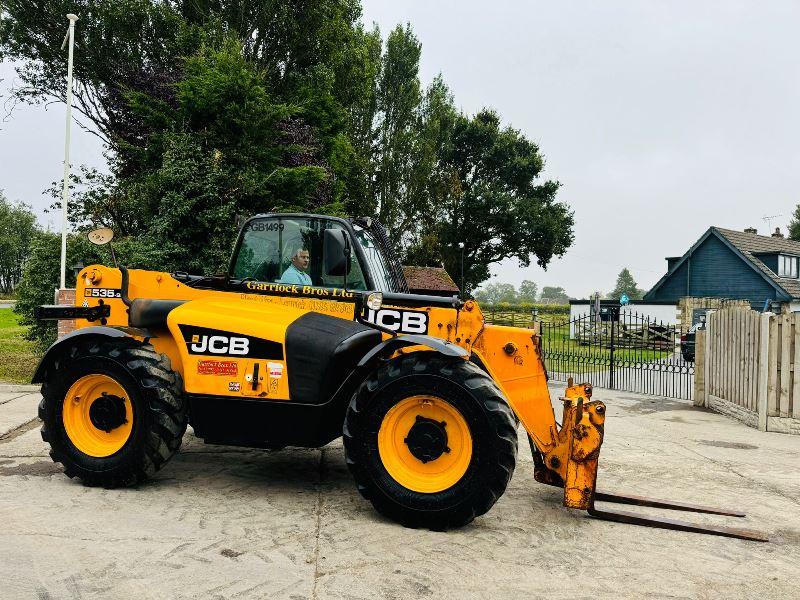 JCB 535-95 4WD TELEHANDLER C/W JOYSTICK CONTROL & PALLET TINES *VIDEO*