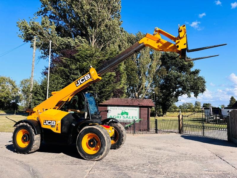 JCB 536-60 AGRI SUPER 4WD TELEHANDLER *YEAR 2018, AG-SPEC* C/W PALLET TINES *VIDEO*