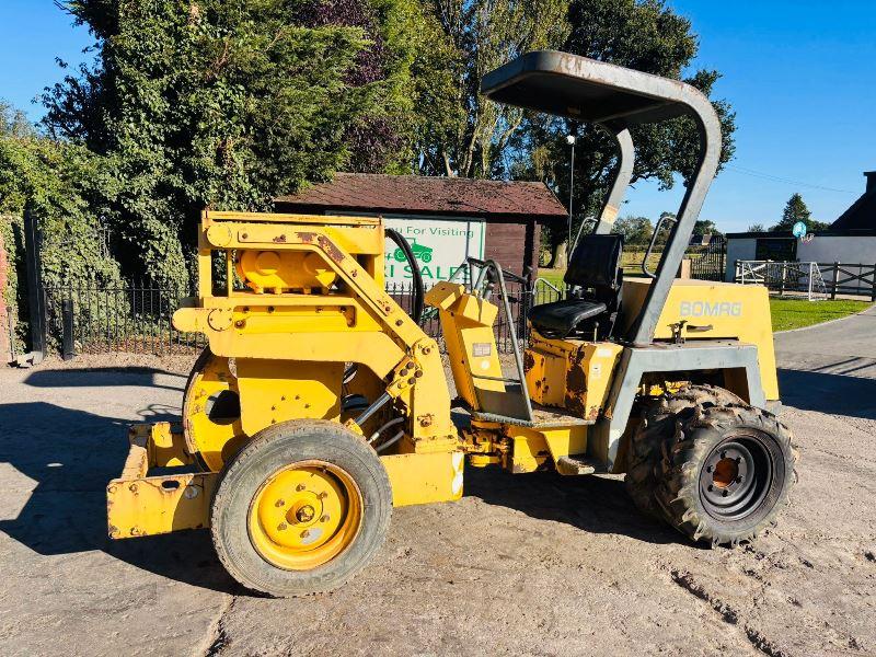 BOMAG BW240T TRENCH ROLLER C/W ROLE BAR & CANOPY *VIDEO*