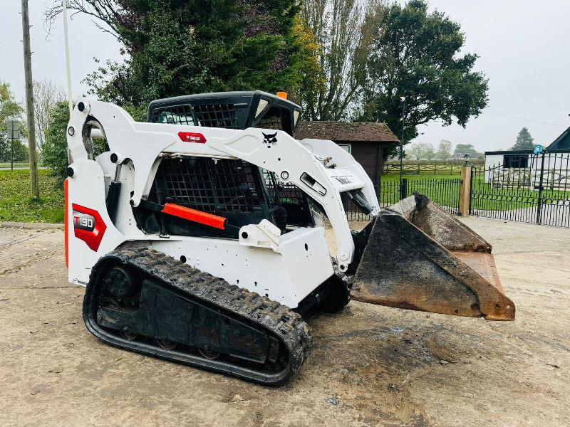 BOBCAT T190 TRACKED SKIDSTEER C/W BUCKET *VIDEO*