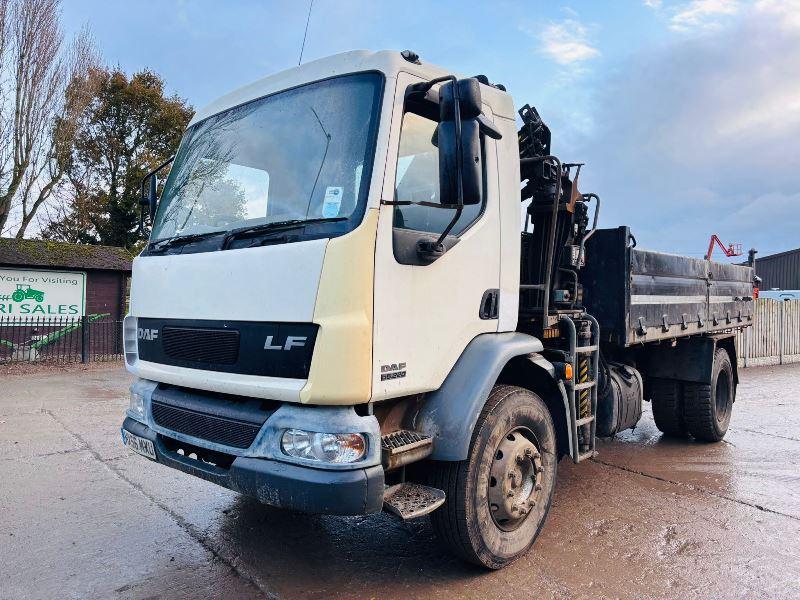 DAF LF55.220 4X2 TIPPER LORRY C/W HIAB 099 CRANE CHOICE OF 5 