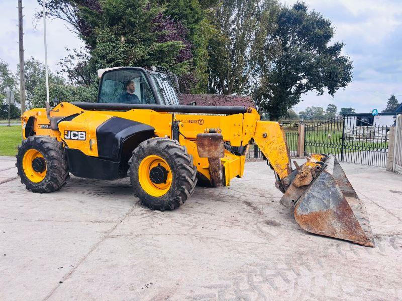 JCB 535-140HI-VIZ 4WD TELEHANDLER *14 METER REACH,  YEAR 2015* C/W BUCKET *VIDEO*