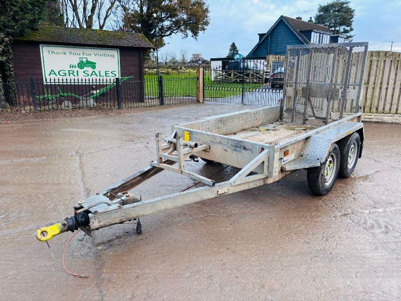 INDESPENSION TWIN AXLE PLANT TRAILER C/W LOADING RAMP 