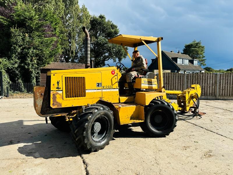 VERMEER V-7550 4WD PIPE LAYER C/W VIBRATING PLOW & FRONT WEIGHTS *VIDEO*