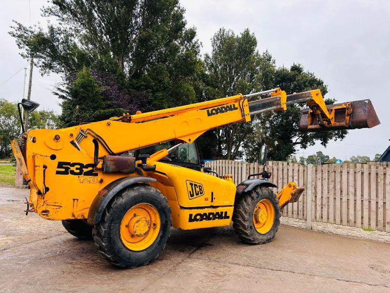 JCB 532-120 4WD TELEHANDLER *12 METER REACH* C/W BUCKET & PALLET TINES *VIDEO*