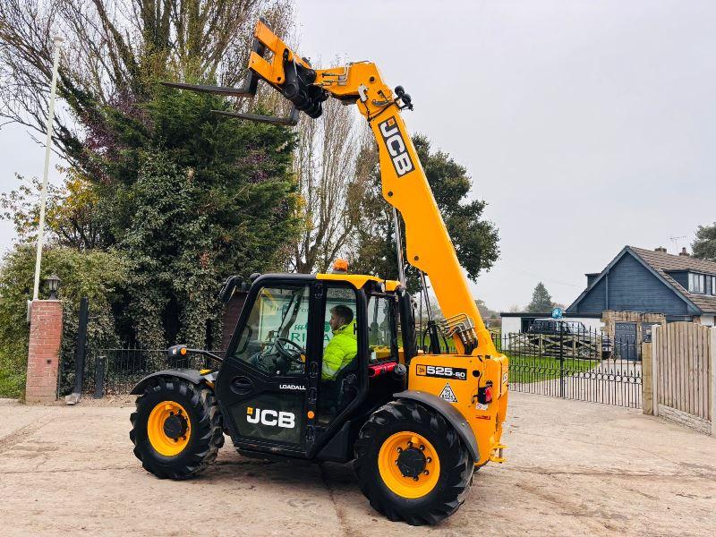 JCB 525-60 4WD TELEHANDLER *YEAR 2017, 3416 HOURS* C/W PALLET TINES *VIDEO*