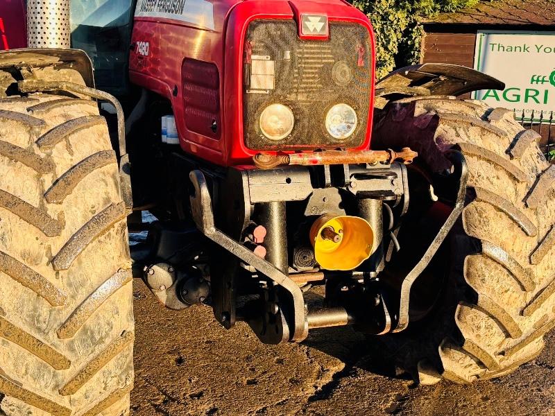 MASSEY FERGUSON 7480 DYNA VT 4WD 50K TRACTOR C/W FRONT LINKAGE & PTO