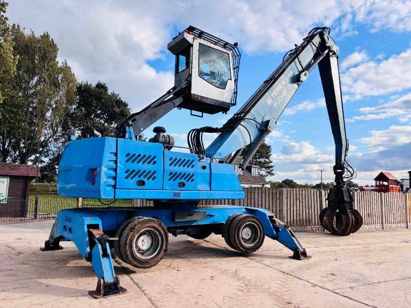 FUCHS HML340 HIG RISE CABIN MATERIAL HANDLER C/W ROTATING GRAB *VIDEO* 