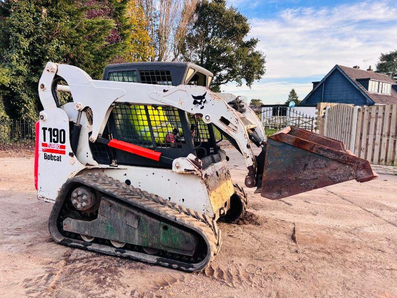 BOBCAT T190 TRACKED SKIDSTEER C/W BUCKET 