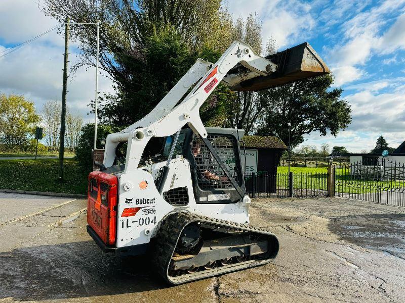 BOBCAT T650 TRACKED SKIDSTEER HIGH LIFT *YEAR 2017, 4838 HOURS* C/W BUCKET *VIDEO*