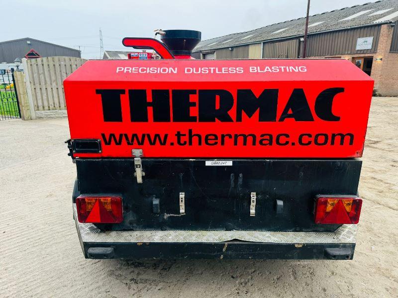 THERMAC PORTABLE SAND BLASTER C/W INGERSOL RAND COMPRESSOR