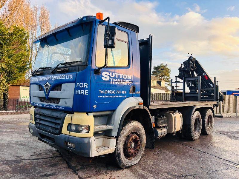 FODEN 345 6X2 FLAT BED LORRY C/W CUMMINS TURBO ENGINE *CRANE NOT INCLUDED* VIDEO*