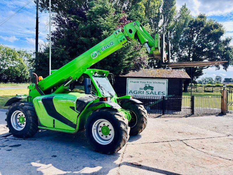 MERLO P32.6 4WD TELEHANDLER *YEAR 2014, 4084 HOURS* C/W PALLET TINES *VIDEO*