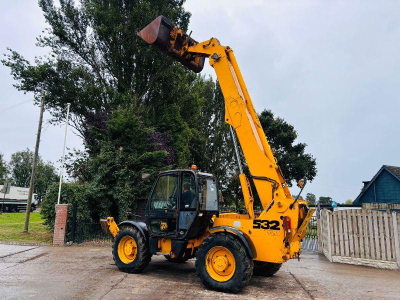 JCB 532-120 4WD TELEHANDLER *12 METER REACH* C/W BUCKET & PALLET TINES *VIDEO*