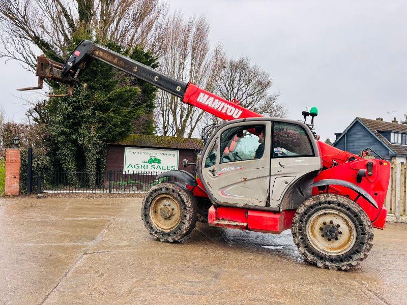 MANITOU MT 835 *C/W PALLET TINES *YEAR 2013*6650 HOURS*SOLID TYRES