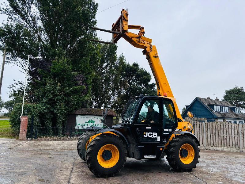 JCB 531-70 4WD TELEHANDLER * YEAR 2018, 3604 HOURS* C/W PALLET TINES *VIDEO*